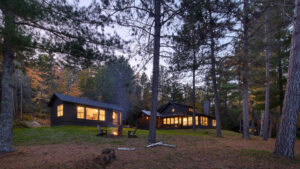 Cabin and guest house in the woods of Ely, Minnesota